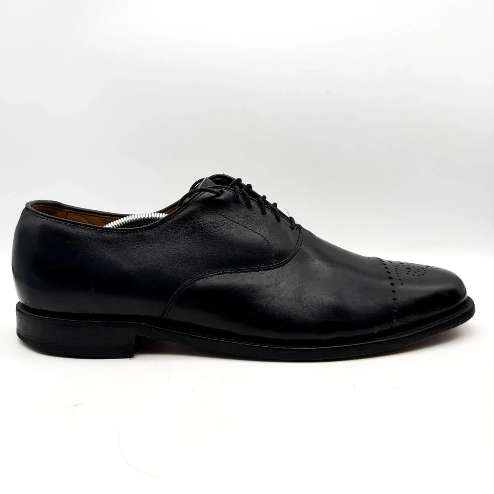 Allen Edmonds Dryden Oxford Cap Toe Dress Shoe Mens Size 13 B Black Leather 1802